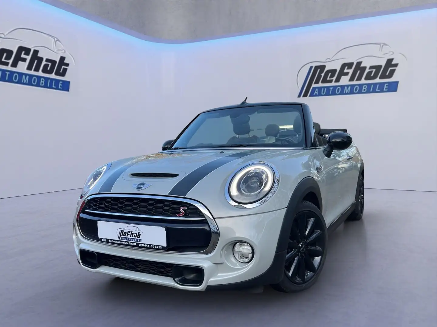 MINI Cooper S Cabrio *LED*AMBIENTE*MEDIA*NAVI*SPORT*SH Silber - 1