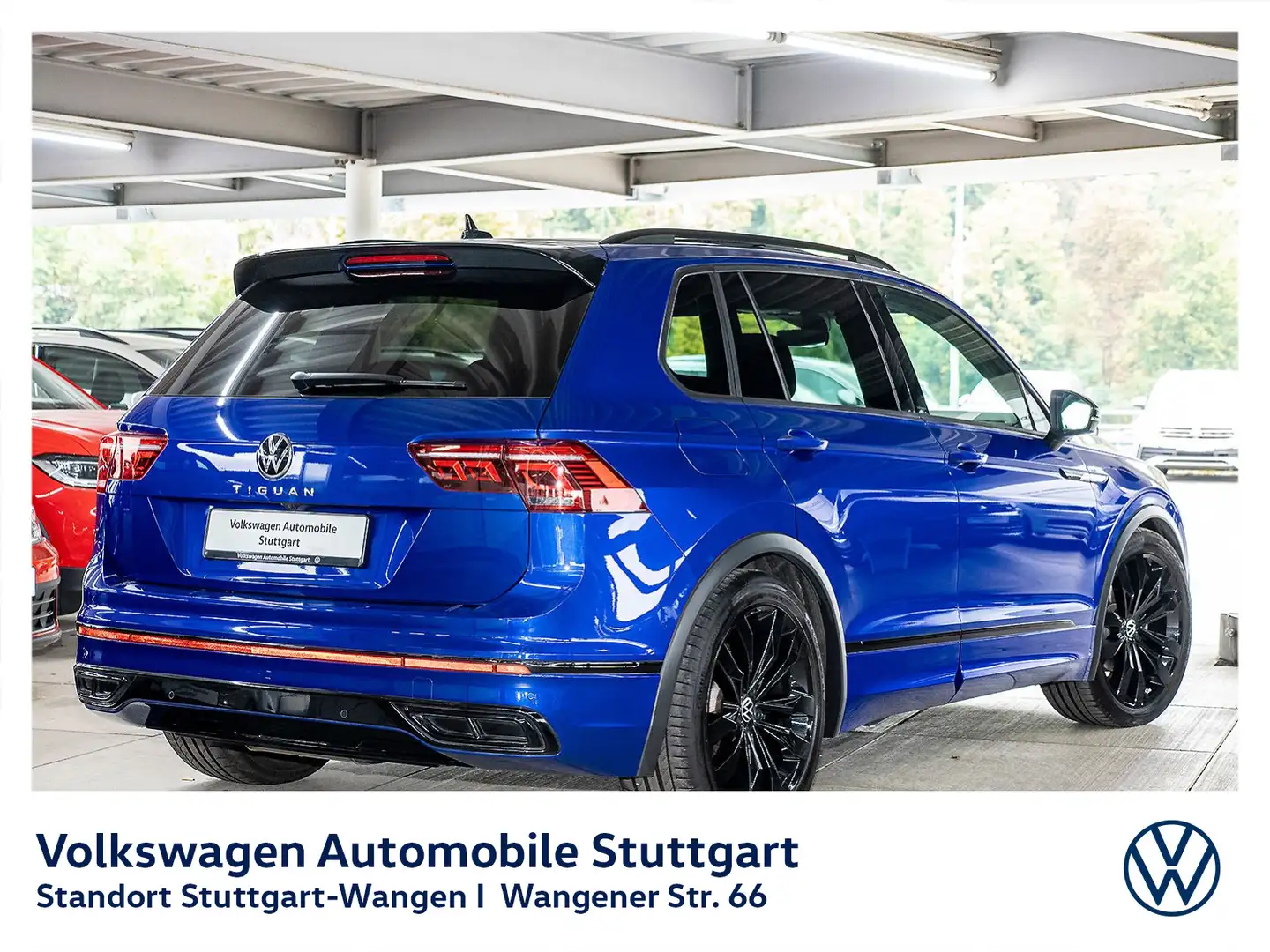 Volkswagen Tiguan R-Line 2.0 TDI Navi Kamera Pano Stdhzg AH Blau - 2