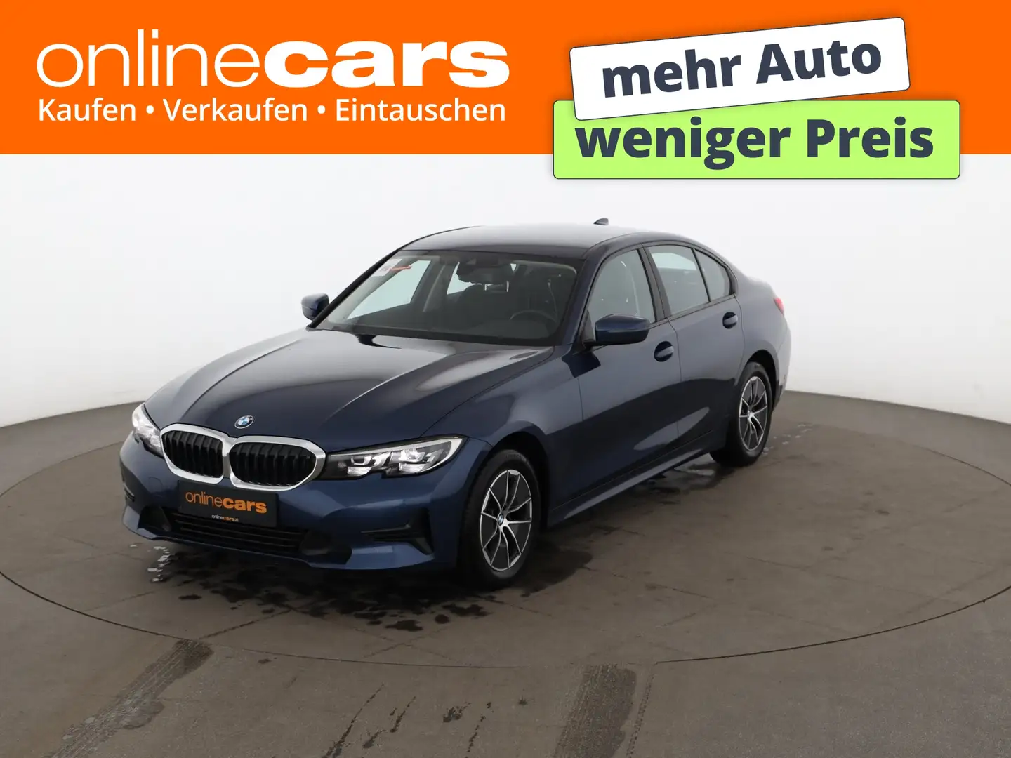 BMW 316 d Limousine Advantage Aut LED LEDER NAVI TEMP Blau - 1