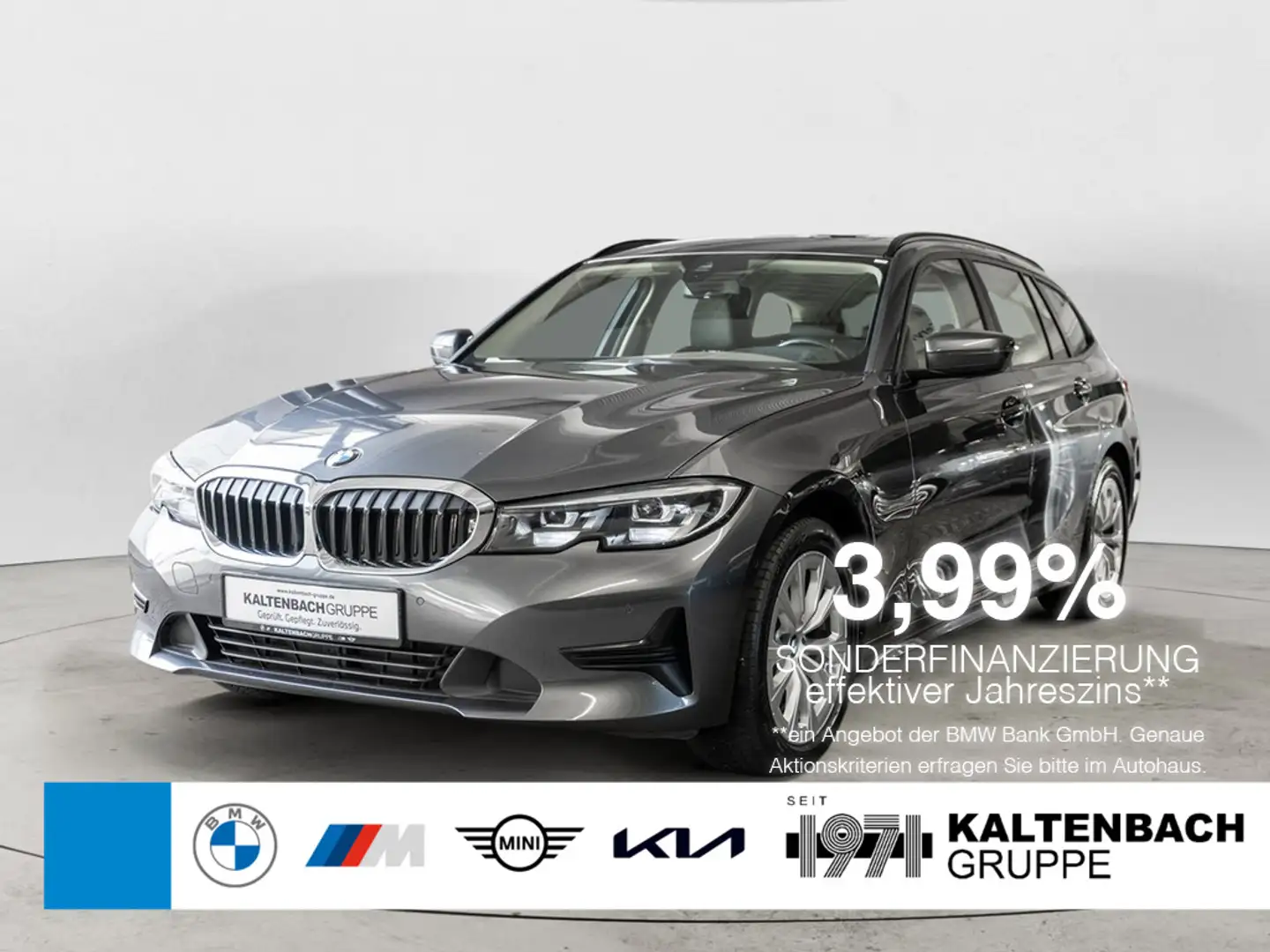 BMW 320 d Touring xDrive PANO AHK LED W-LAN NAVI Grau - 1