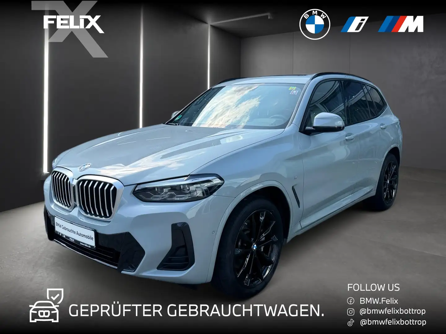 BMW X3 xDrive30i M SPORTPAKET+PANO+AHK+LIVE COCKPIT PRO Серый - 1