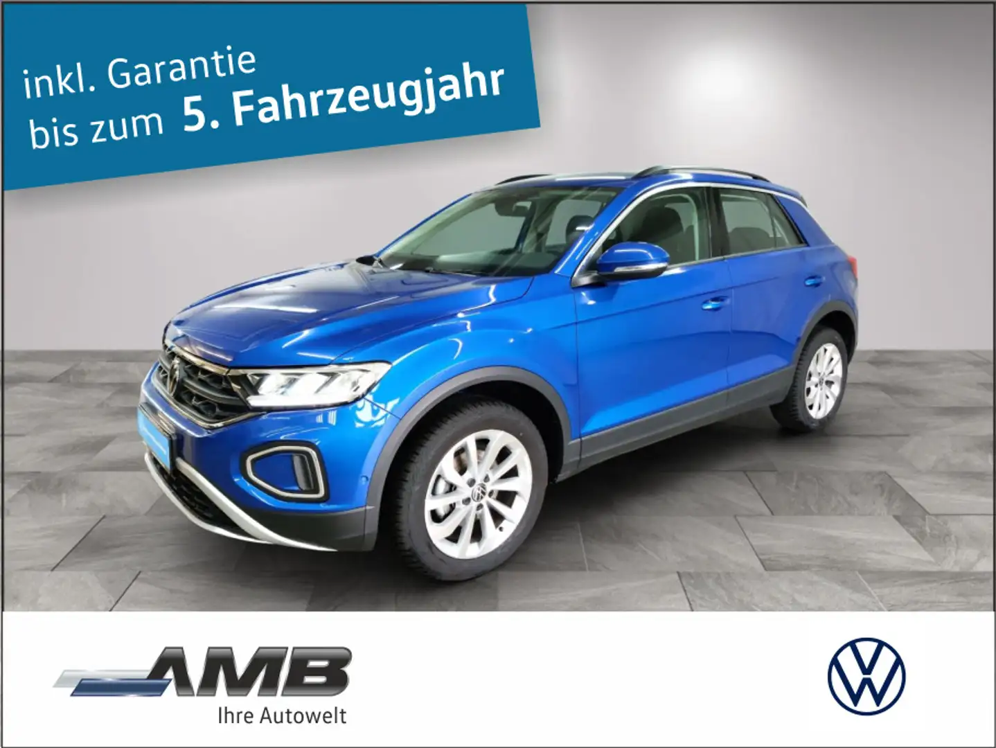 Volkswagen T-Roc Life 1.5 TSI DSG/AHK/IQ.Driv/Standh/04.29G Blau - 1