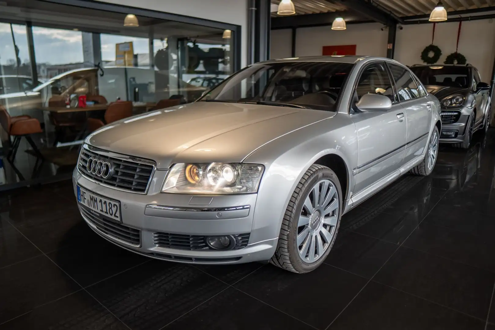 Audi A8 4.2quattro Lang Benziner Motor komplett überh Argento - 1
