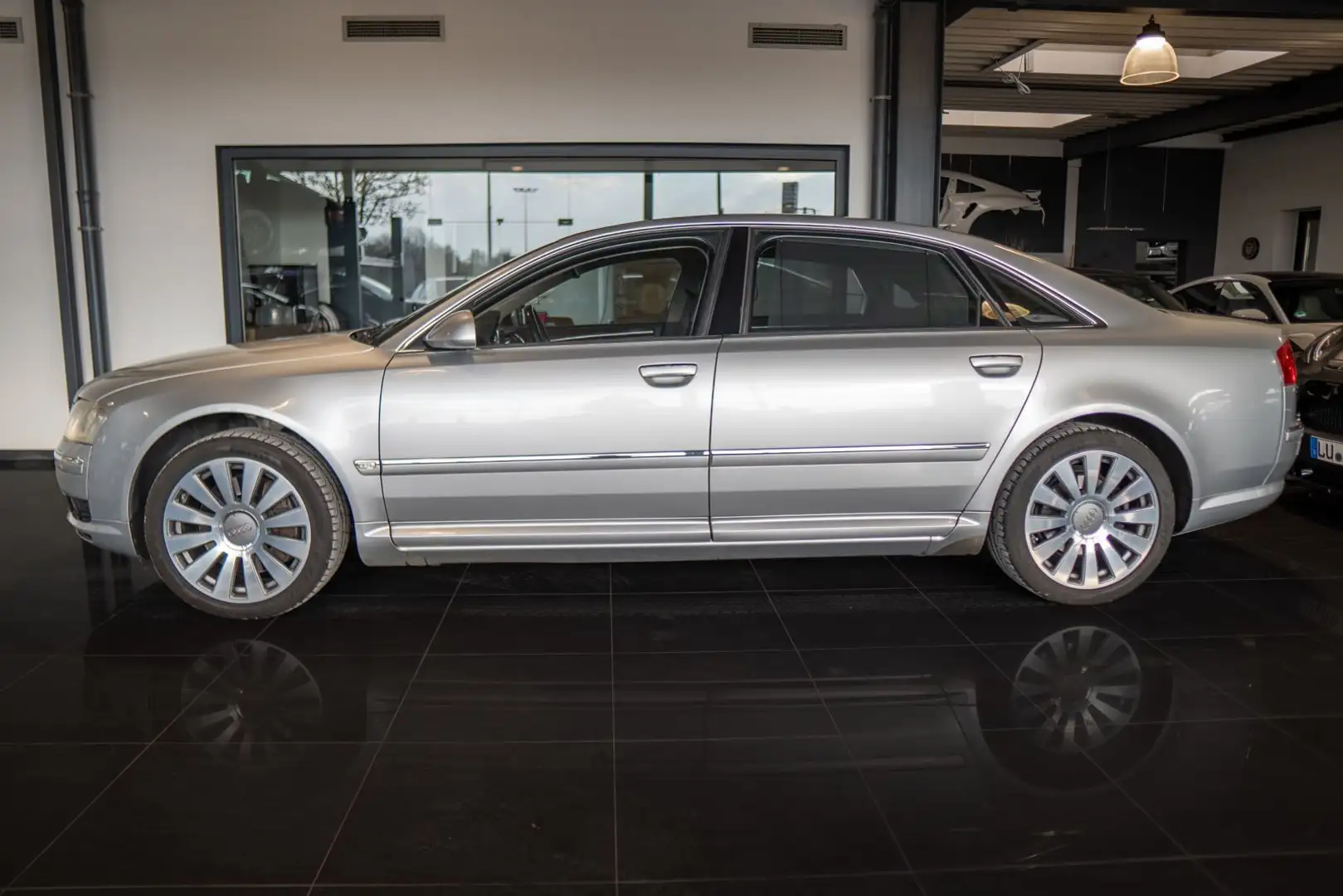 Audi A8 4.2quattro Lang Benziner Motor komplett überh Argento - 2