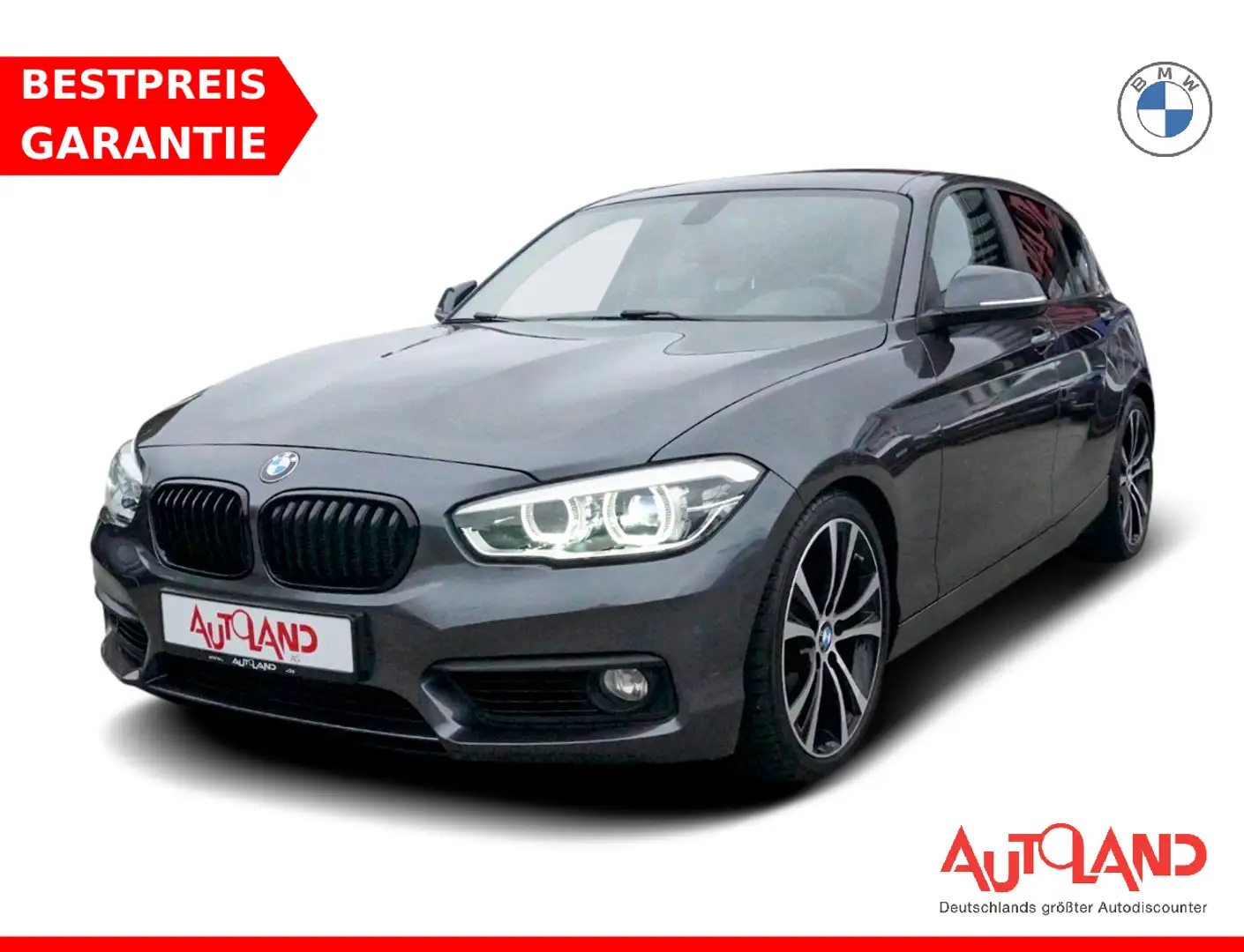 BMW 120 120i Advantage Aut. LED Sitzheizung Tempomat AHK Gris - 1