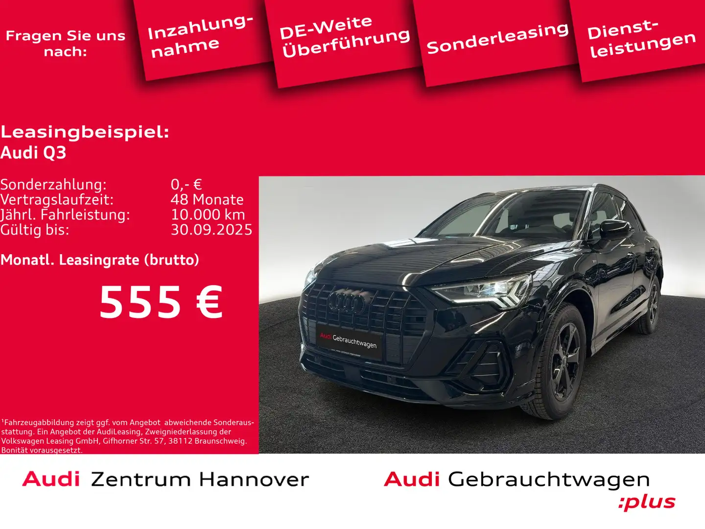 Audi Q3 S line 35 TFSI 110 S tronic Black - 1