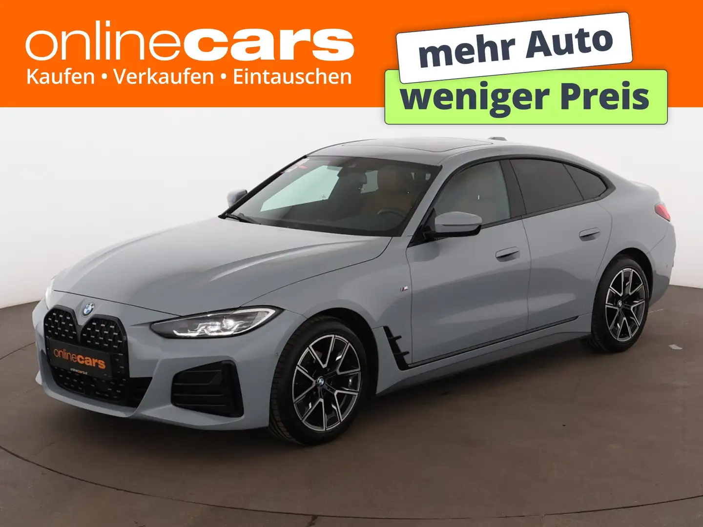 BMW 420 d Gran Coupe M-Sport Aut LED SKY LEDER NAVI Grau - 1