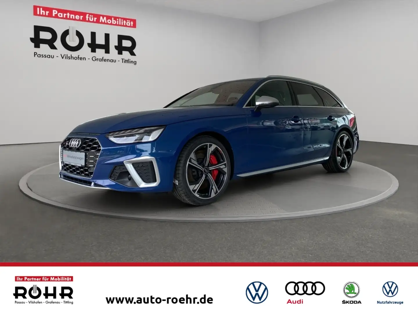 Audi S4 Avant (NAVI.SHZ.Matrix-LED.PDC.Head-Up.AHK.DAB) 3. Blauw - 1