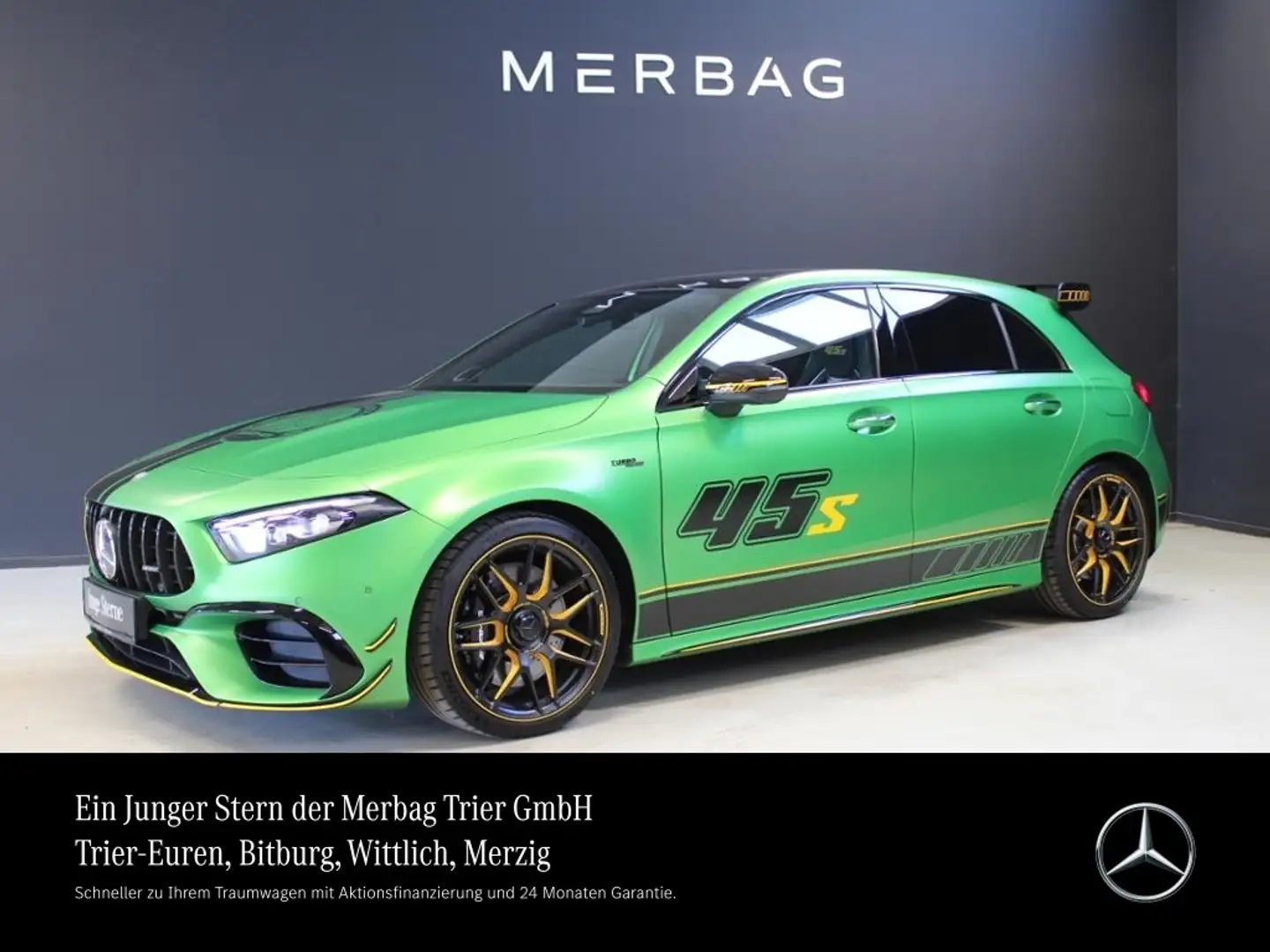 Mercedes-Benz A 45 AMG AMG A 45 S 4M *LIMITED AERO PERF SITZ NIGHT MATT Verde - 1