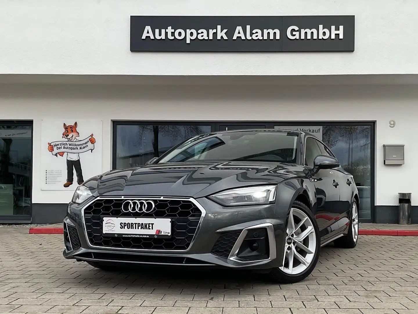 Audi A5 SB 40 TDI S line Fahrwerk ACC Lane Navi RFK Grau - 1