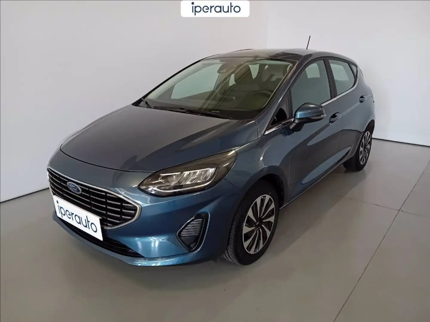 Ford Fiesta 5p 1.1 titanium gpl 75cv Modrá - 1