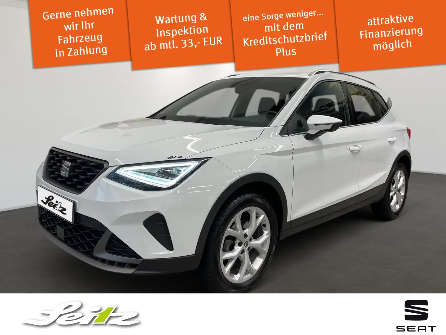SEAT Arona 1.0 TSI FR *LED*PARKSENSOR*SITZH* Weiß - 1