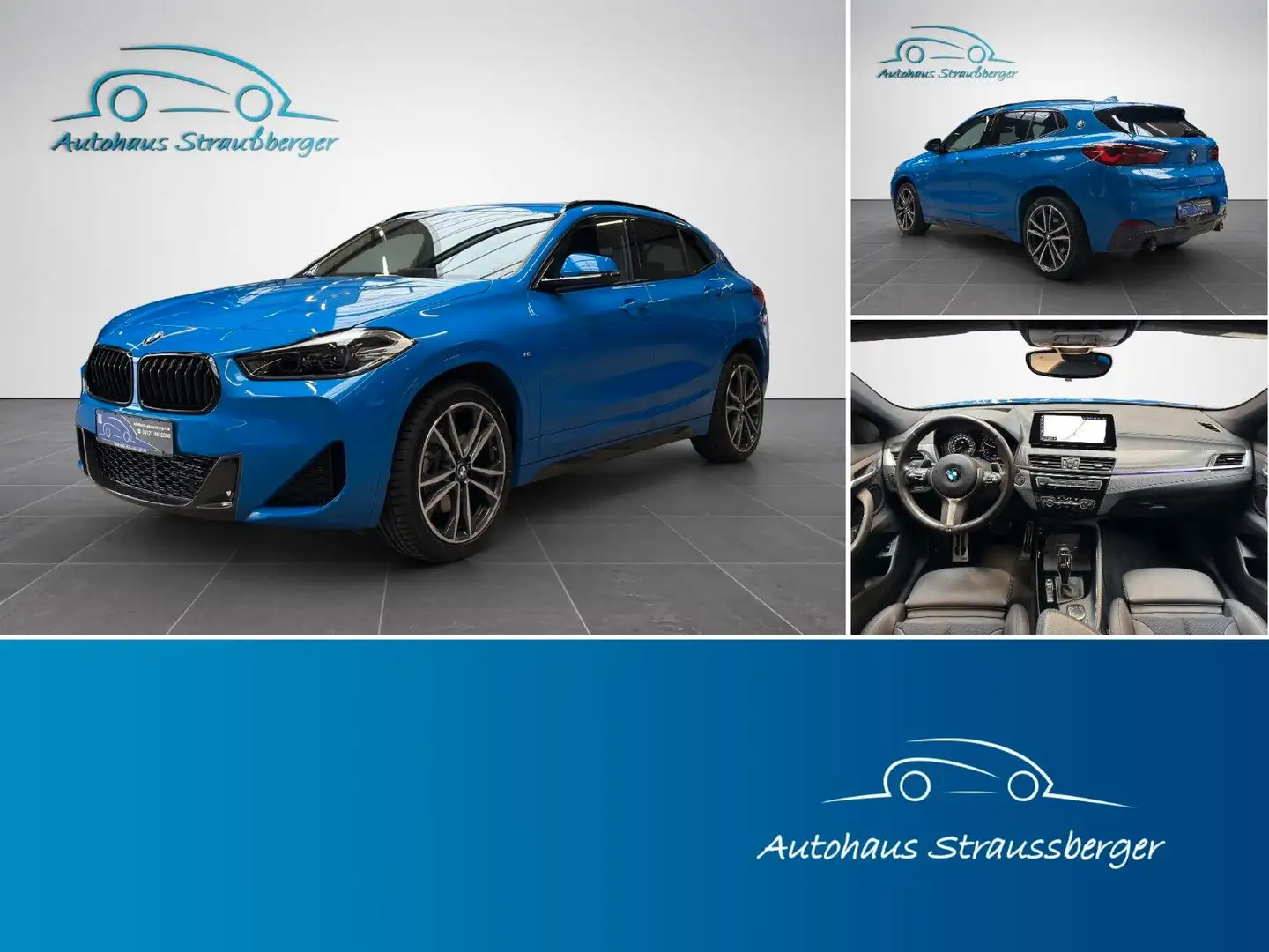 BMW X2 20d xD M Sport ACC AHK HiFi QI HuD RFK LrHz Blau - 1