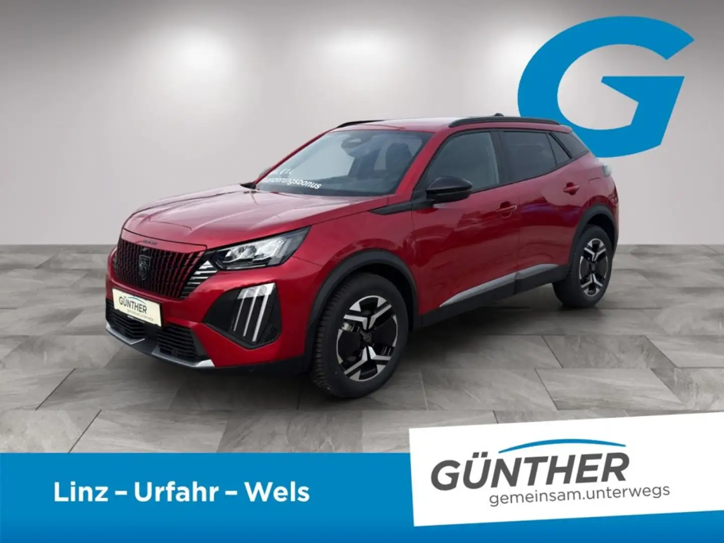 Peugeot 2008 ALLURE Hybrid 136 e-DCS6 Rot - 1