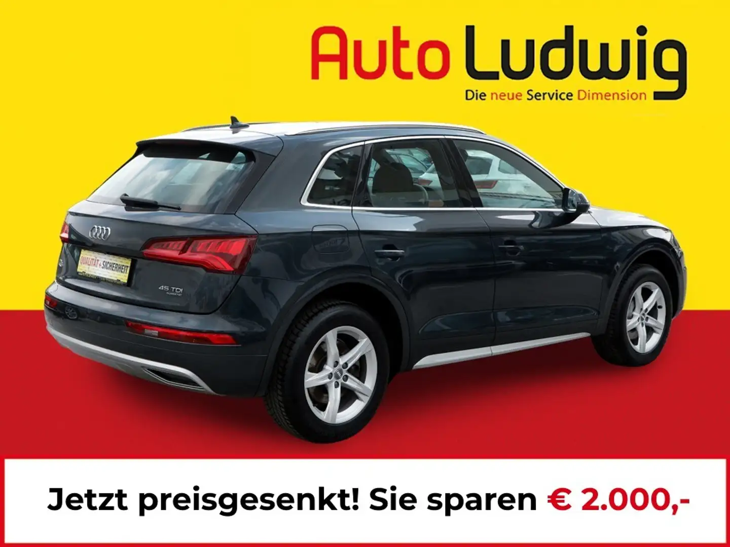 Audi Q5 45 TDI quattro Sport* VIRTUAL*NAVI*LED*PDC*AHK*... Grau - 2