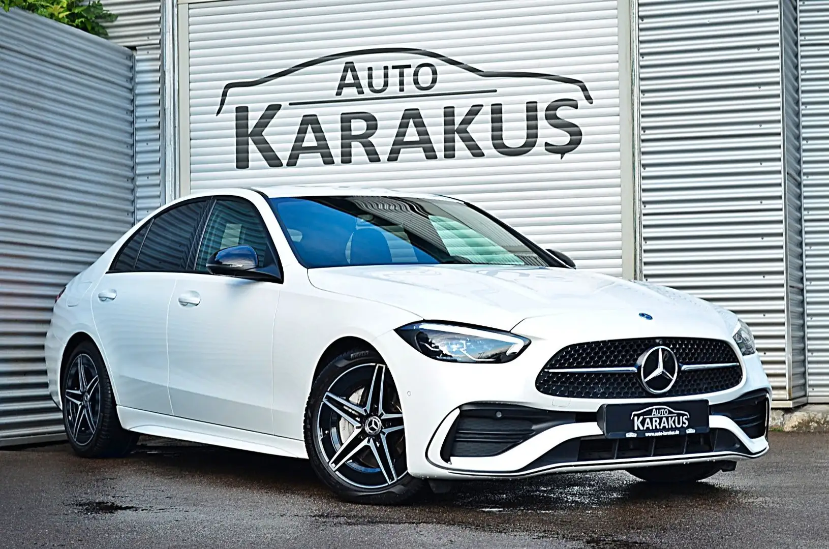 Mercedes-Benz C 300 d AMG line "Night/360°/Distro./MBUX/AHK" Weiß - 1