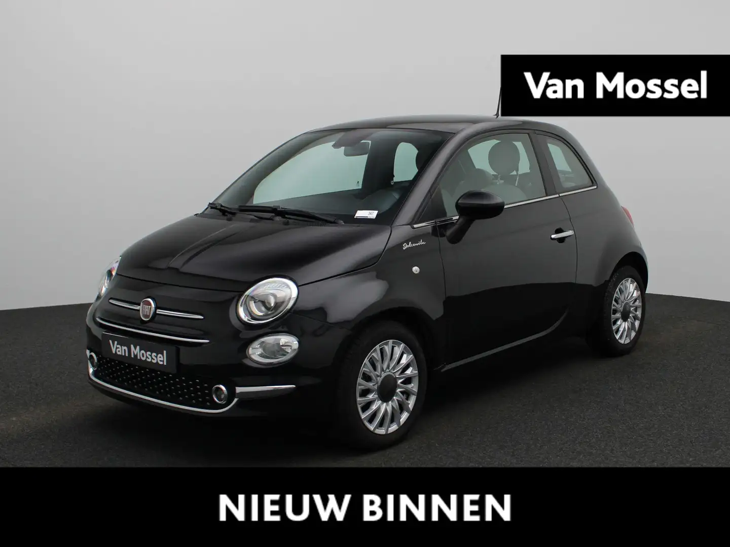 Fiat 500 1.0 Hybrid Dolcevita | BLUETOOTH | AIRCO Zwart - 1