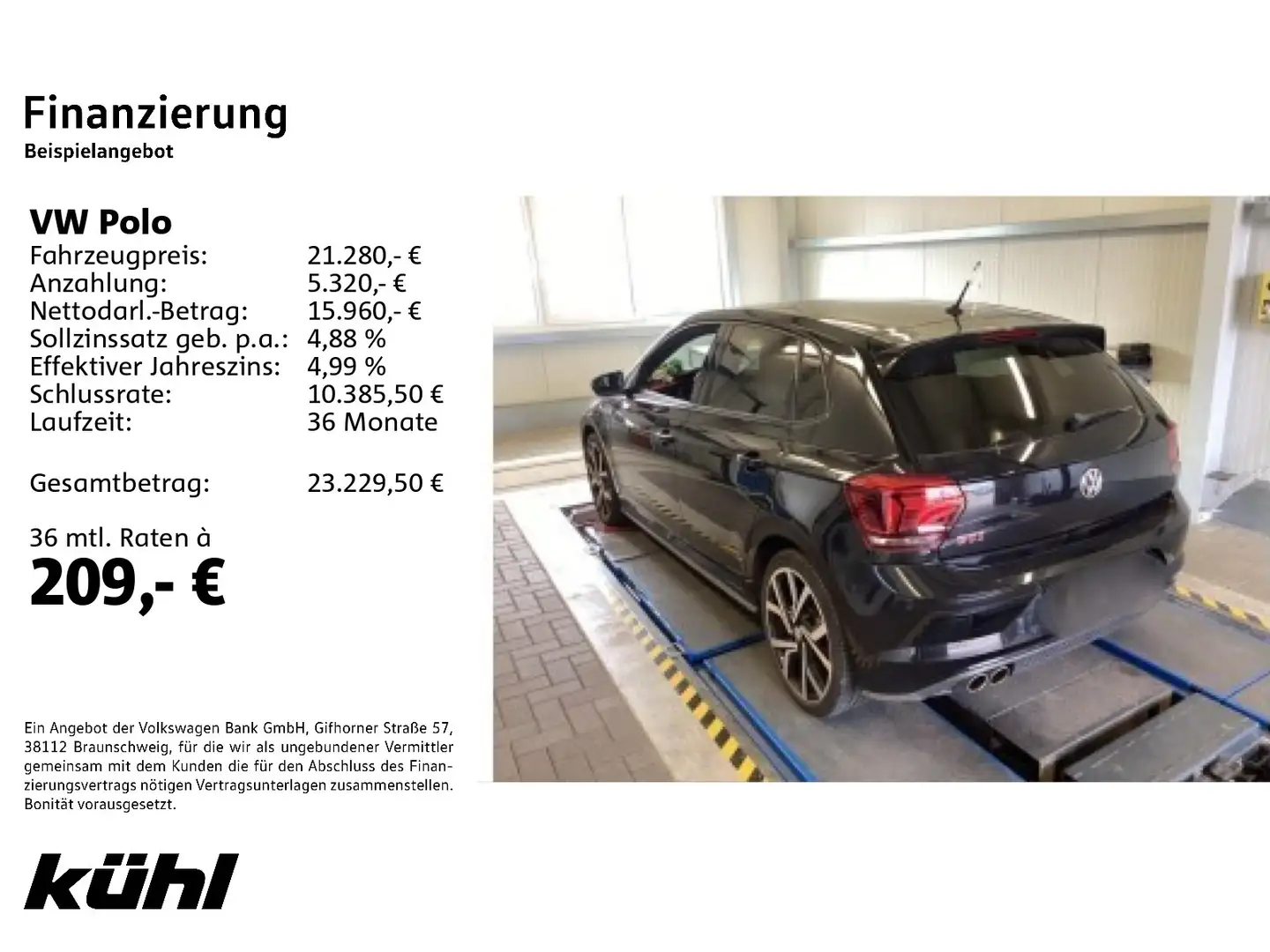 Volkswagen Polo 6 VI GTI 2.0 TSI DSG GTI LED/ ACC/ 18" Schwarz - 2