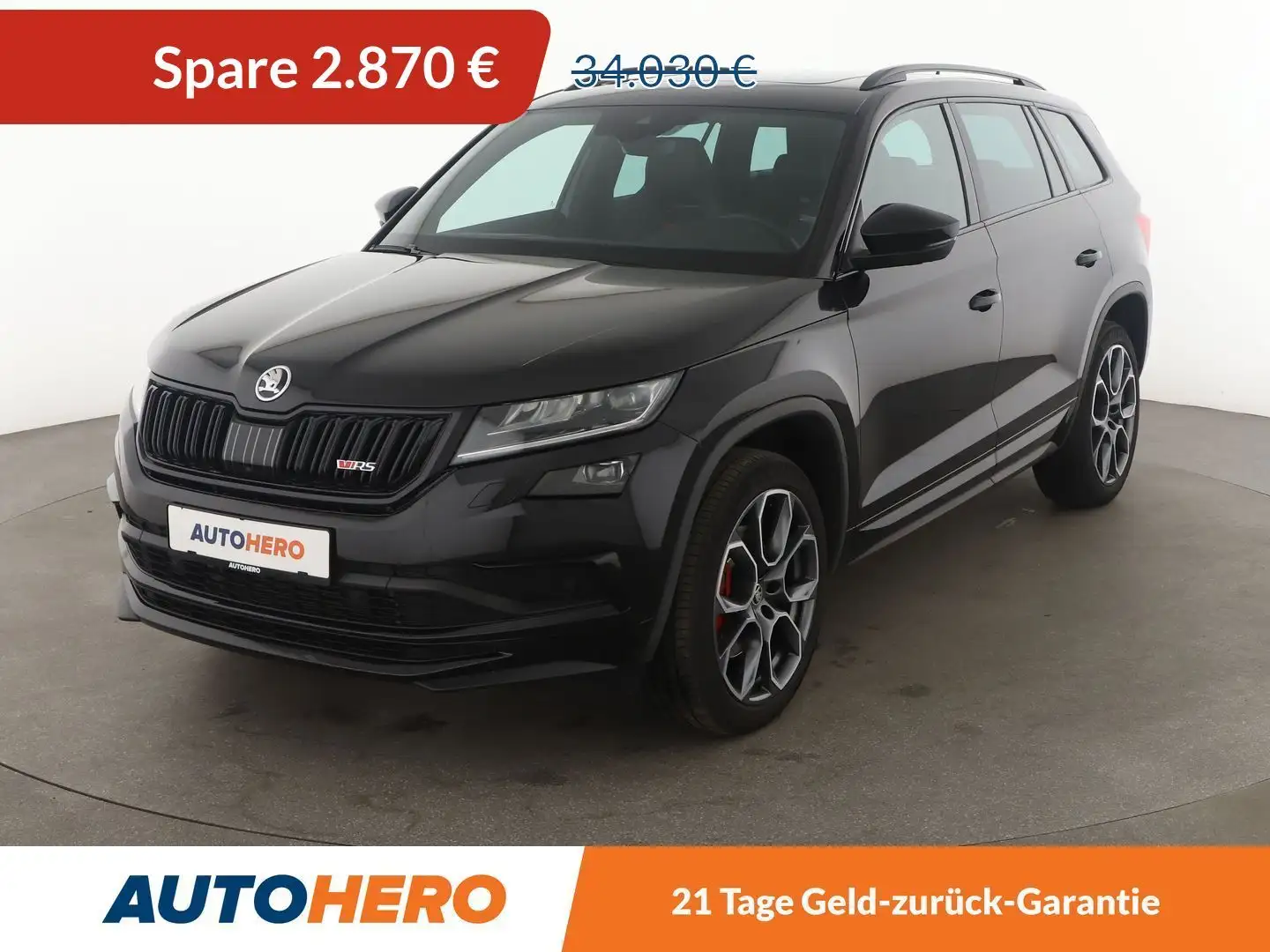 Skoda Kodiaq 2.0 BiTDI RS 4x4 Aut.*NAVI*LED*360*TEMPO* Schwarz - 1