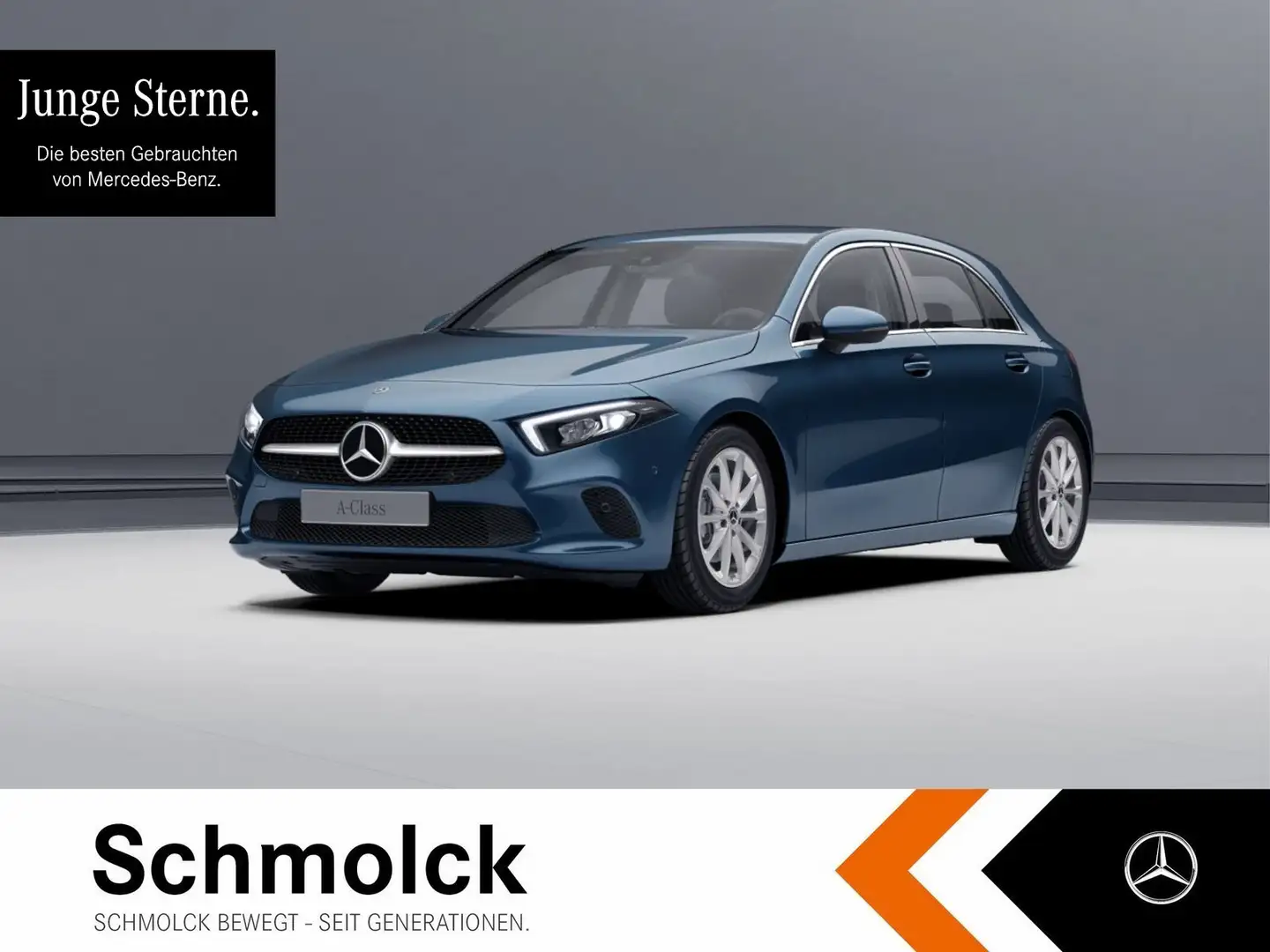 Mercedes-Benz A 200 PROGRESSIVE+7G+LED+MBUX-AR+SPUR+AHZ+PTS+++ Blauw - 1