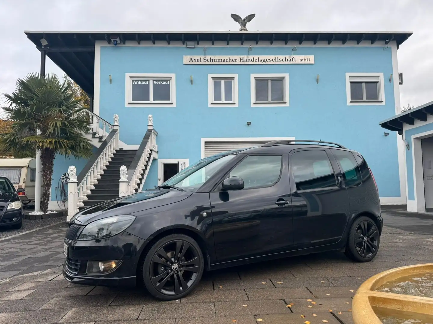 Skoda Roomster 1.2TSI Noire mit Garantie+TÜV neu! Zwart - 1