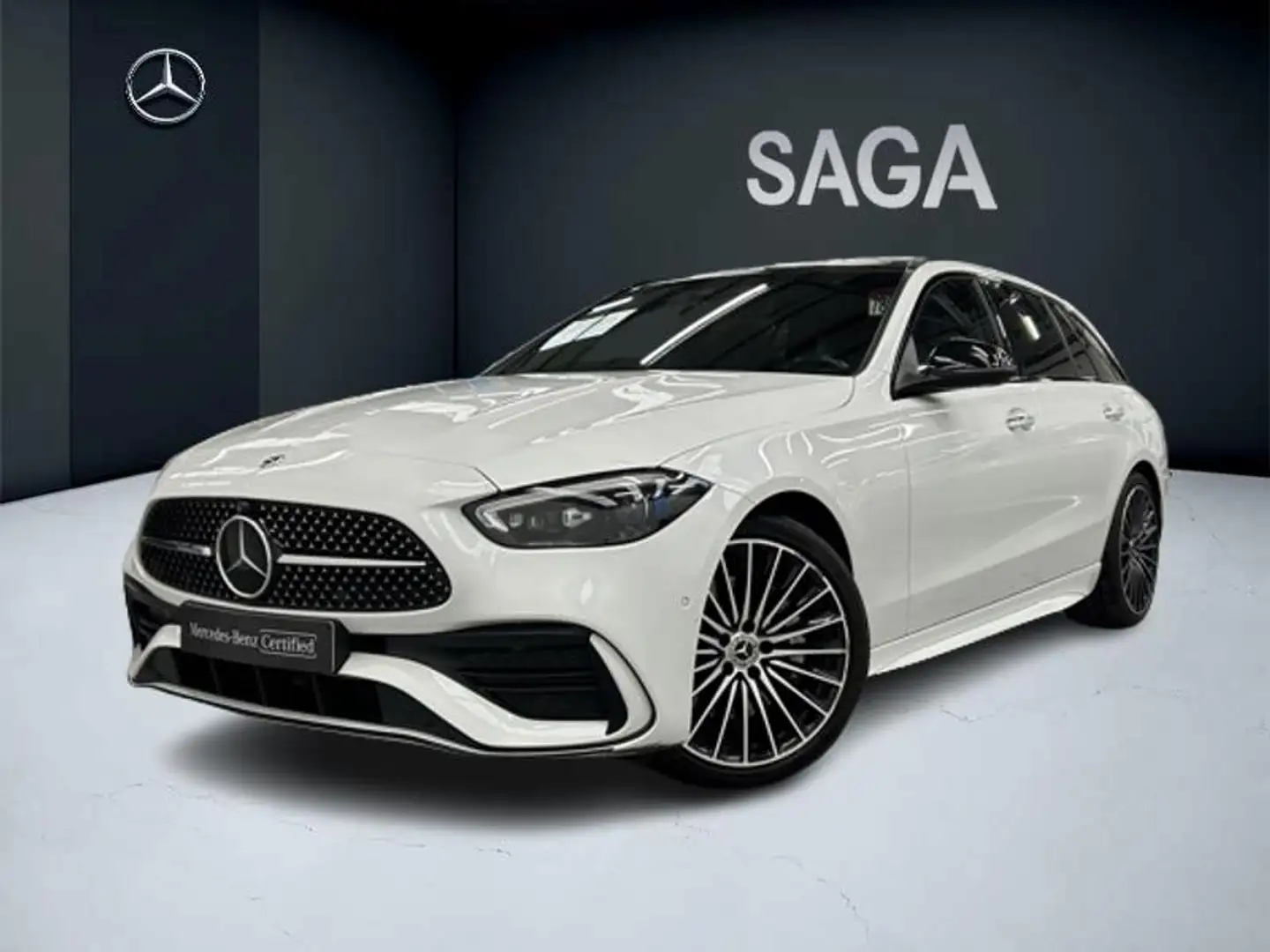 Mercedes-Benz C 200 d break AMG Pack Night Pano Attelage Weiß - 1