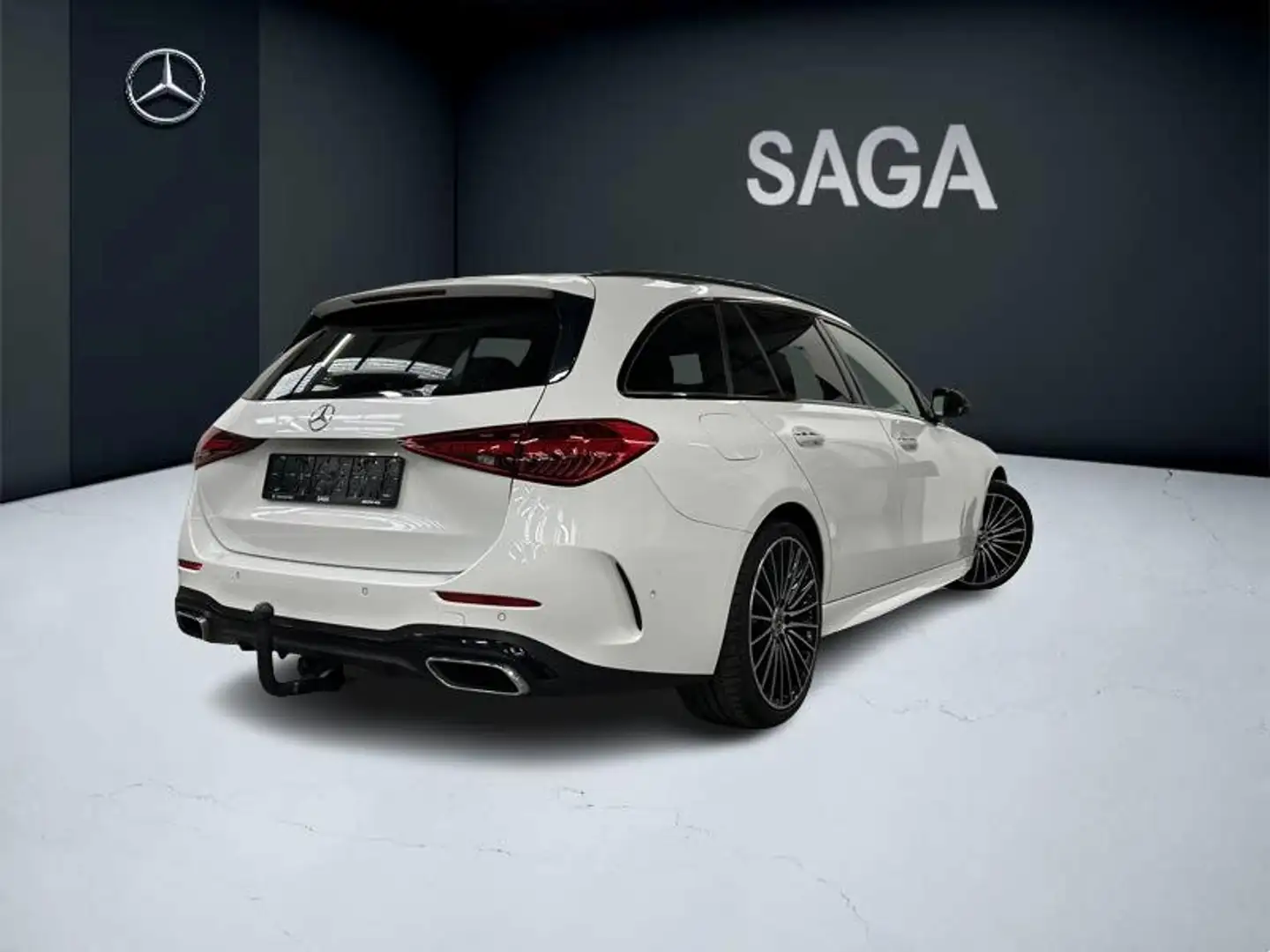 Mercedes-Benz C 200 d break AMG Pack Night Pano Attelage Weiß - 2