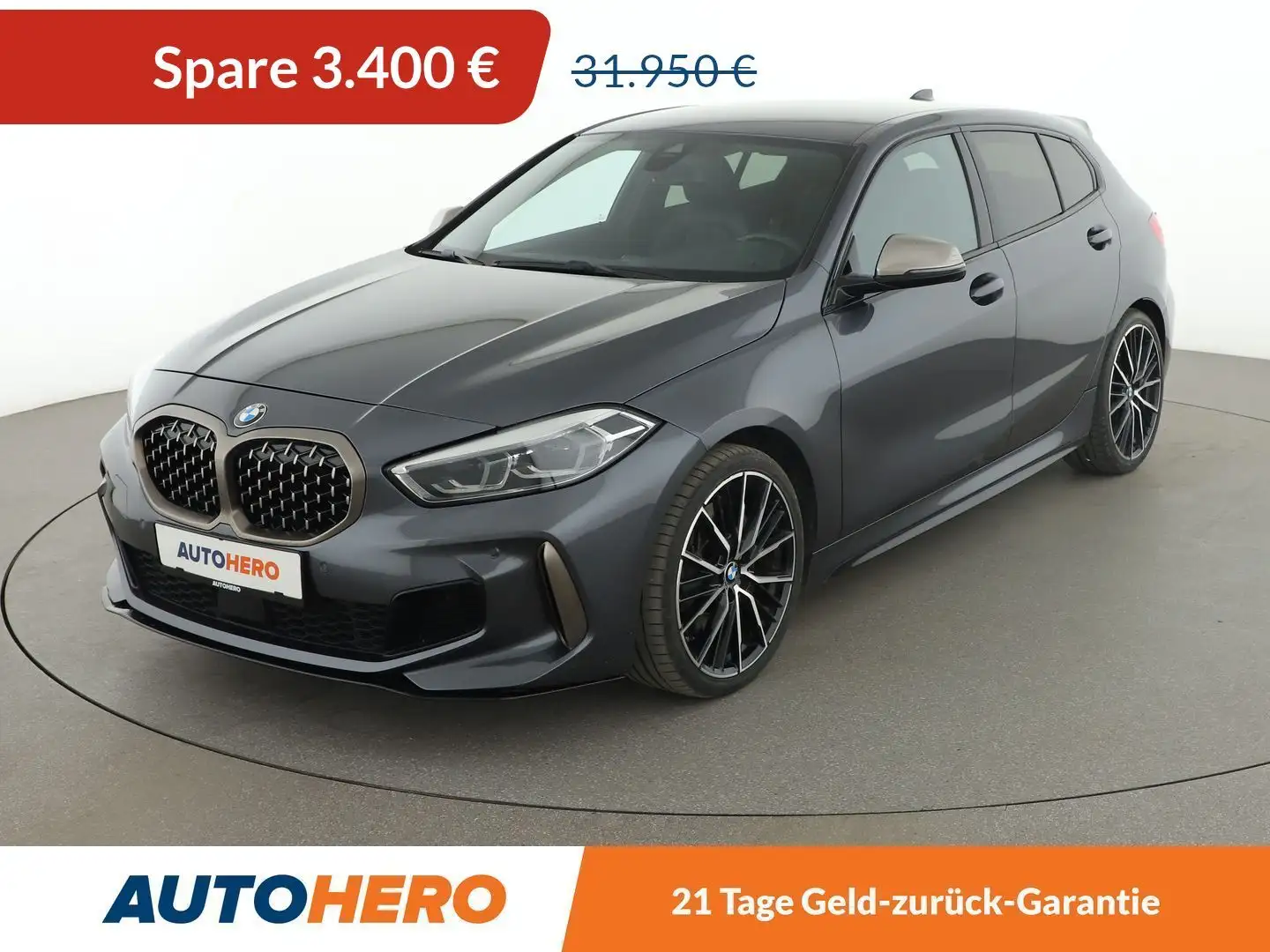 BMW 135 M135i xDrive Aut.*NAVI*LED*TEMPO*PDC*SHZ* Grau - 1