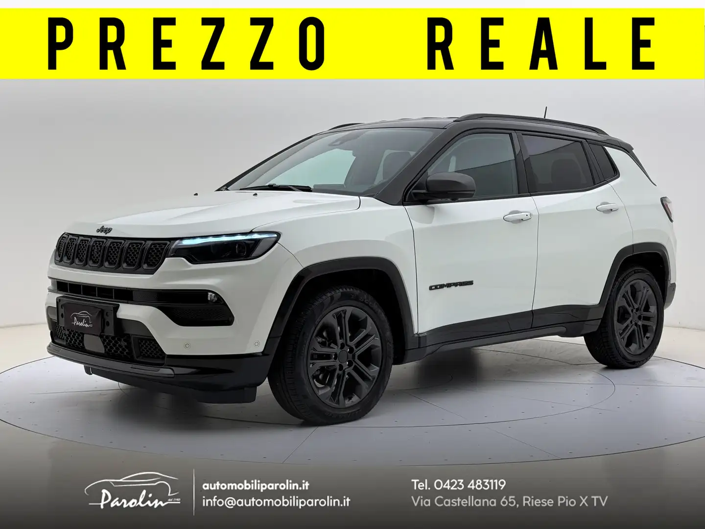 Jeep Compass 1.3 turbo t4 80 Anniversario Telecamera360-BLIS Bianco - 1