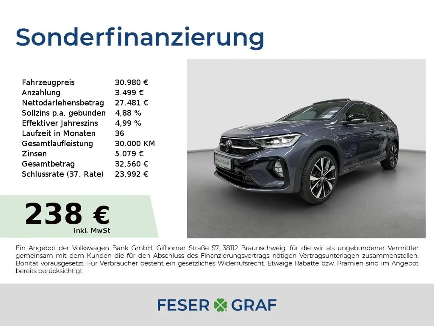 Volkswagen Taigo R-Line 1,5TSI 110kW DSG AHK Kamera Black Grau - 1