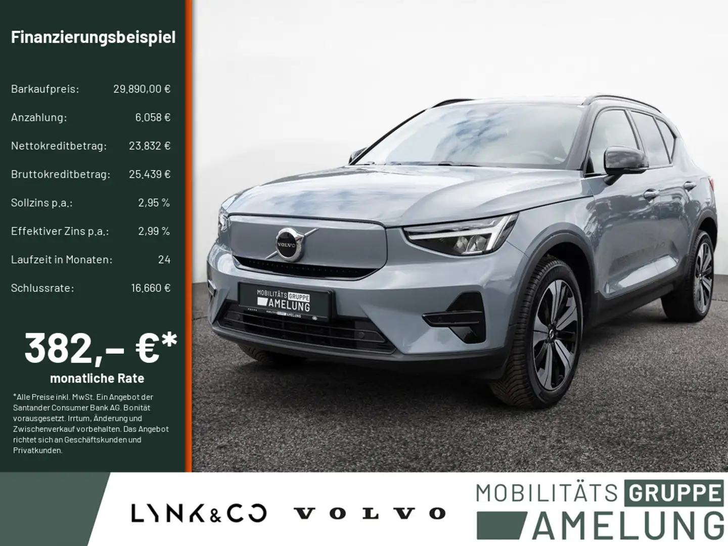 Volvo XC40 Recharge Single Motor Core STANDHZ LED Grau - 1
