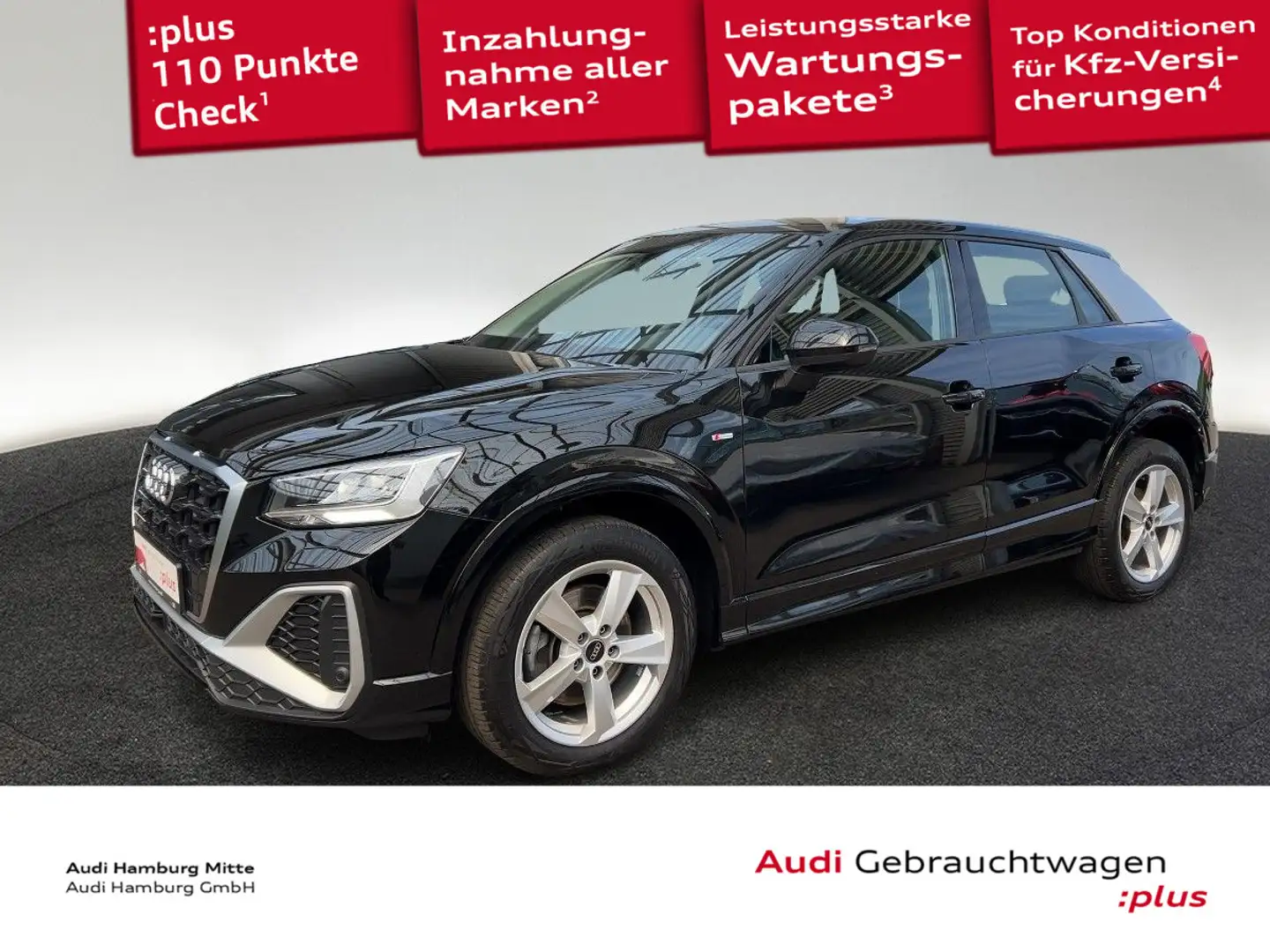 Audi Q2 35 TDI S line quattro S tronic Navi AHK Kamer Noir - 1
