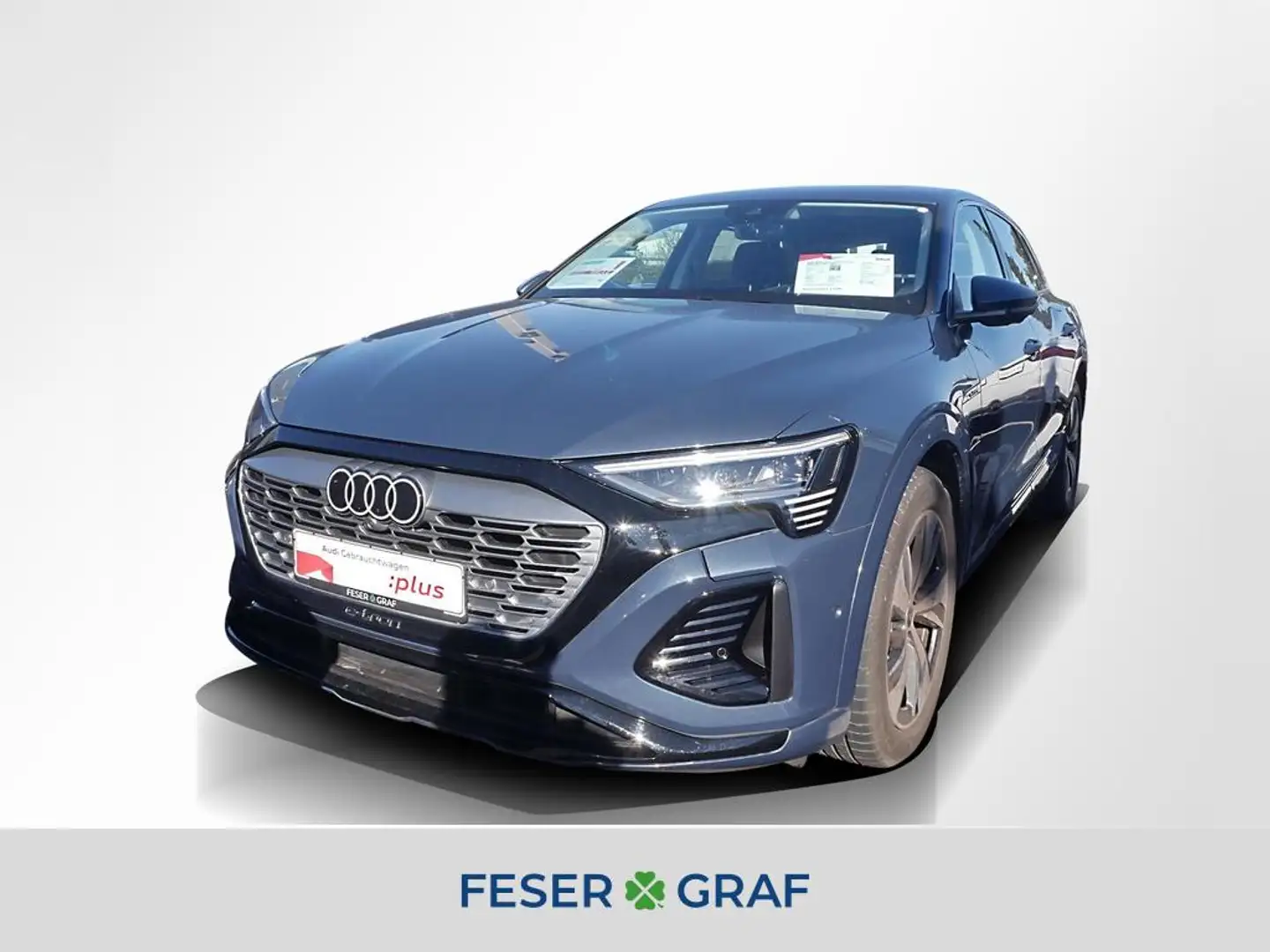 Audi Q8 e-tron 55 qu. S line AHK B&O Matrix Navi Pano Blau - 1