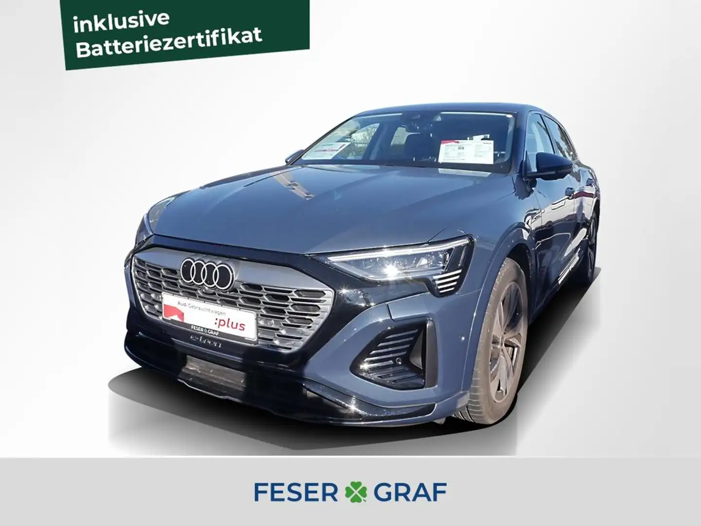 Audi Q8 e-tron 55 qu. S line Ext AHK Matrix Navi Pano Blau - 1