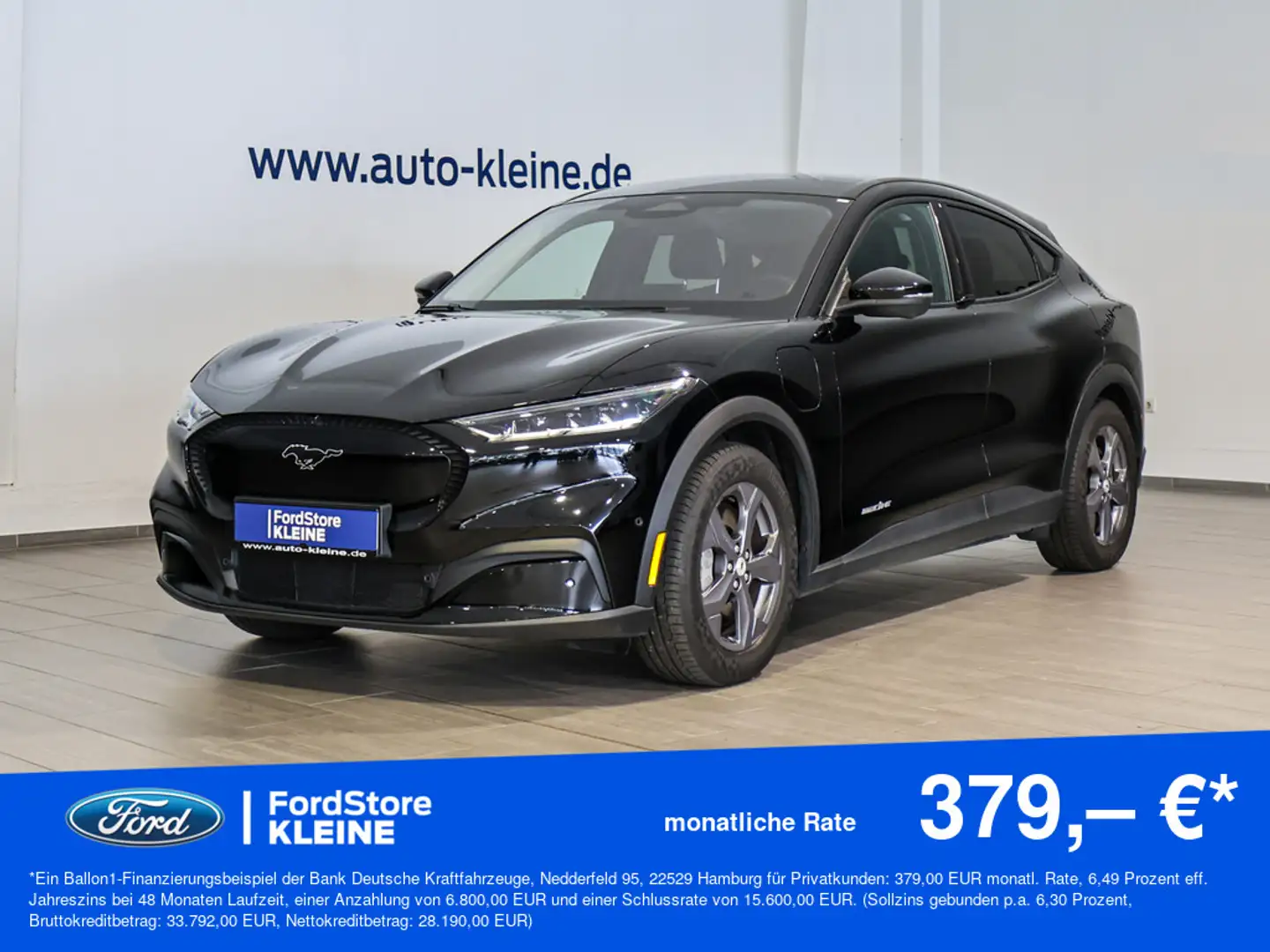 Ford Mustang Mach-E 75,7 kWh +PANORAMA-DACH+B&O Schwarz - 1