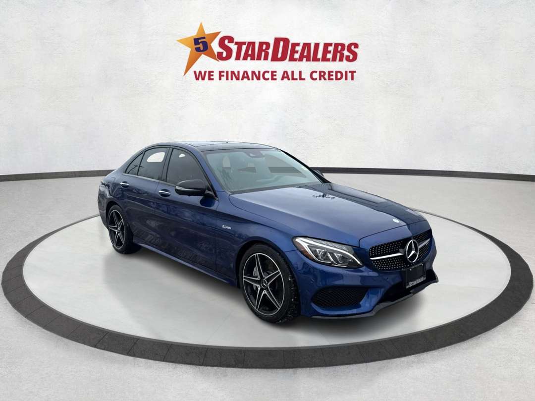 Blue 2017 Mercedes-Benz C-Class AMG C 43 Sedan Sedan All-Wheel Drive Automatic