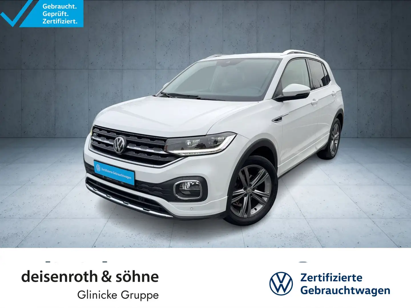 Volkswagen T-Cross Style R-Line 1.0 TSI Nav/BT/17"/Assist Weiß - 1