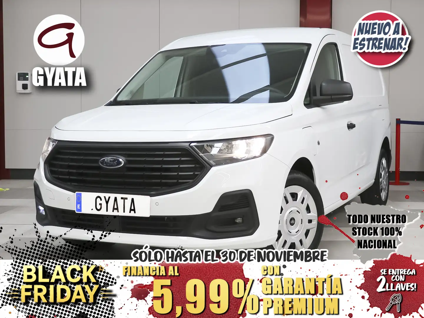 Ford Transit Connect FT Tourneo 210 S 75 Blanco - 1