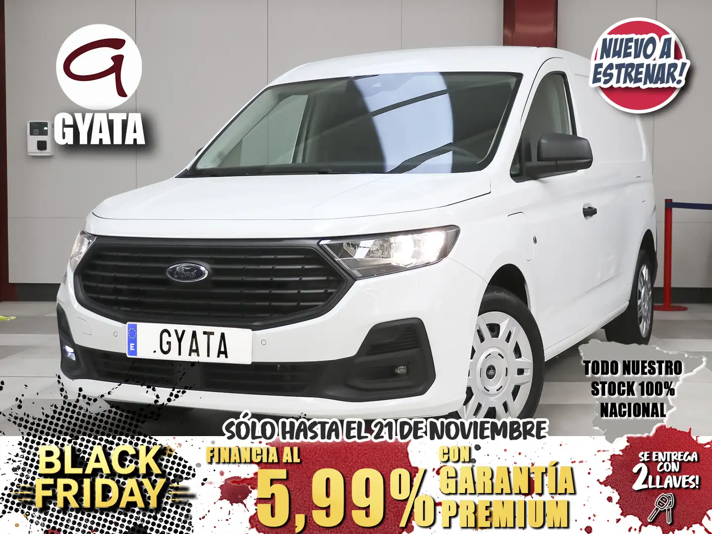 Ford Transit Connect FT Tourneo 210 S 75 Weiß - 1