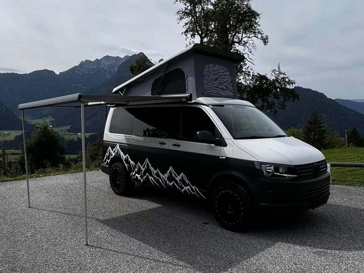 Volkswagen T6 Transporter T6 Camper Wohnmobil Aufstelldach 2,0 Tdi - Solar Schwarz - 2