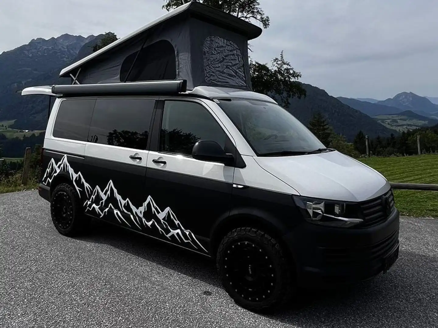 Volkswagen T6 Transporter T6 Camper Wohnmobil Aufstelldach 2,0 Tdi - Solar Schwarz - 1