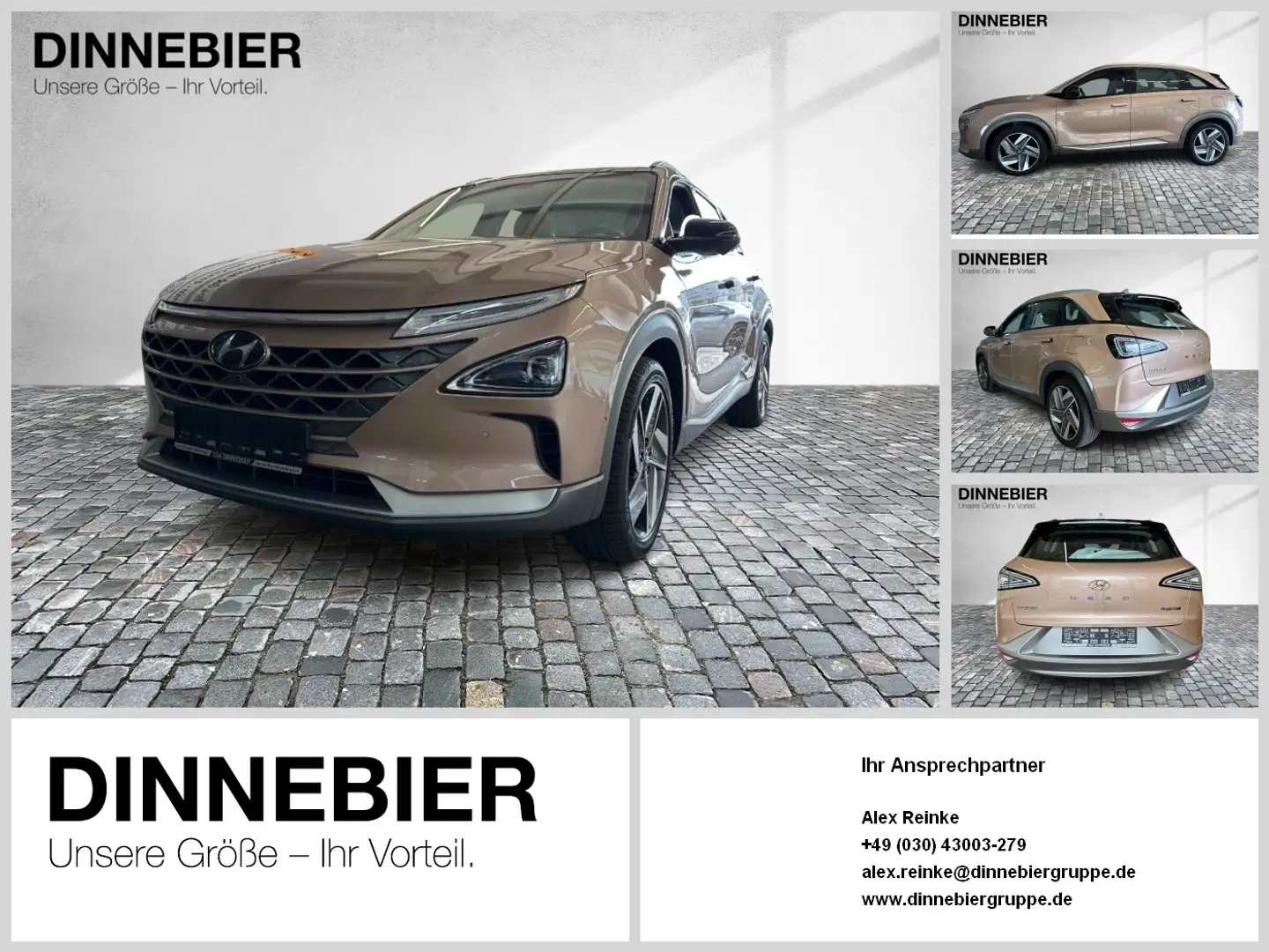Hyundai NEXO Basis DynLicht 4xSHZ FLA ParkAss. LM Gris - 1