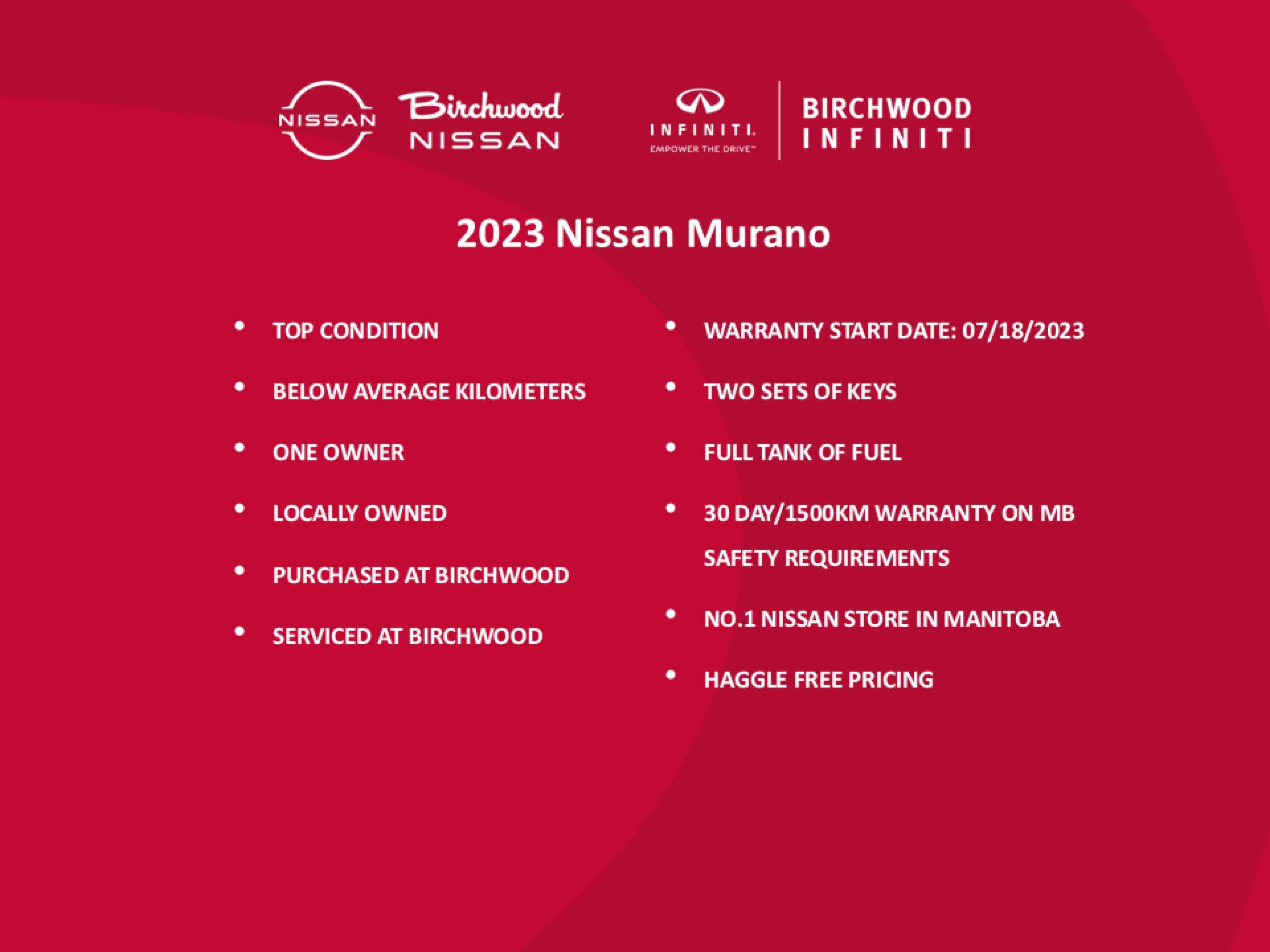 2023 Nissan Murano Platinum Locally Owned | One Owner | Low KM — снимка 1