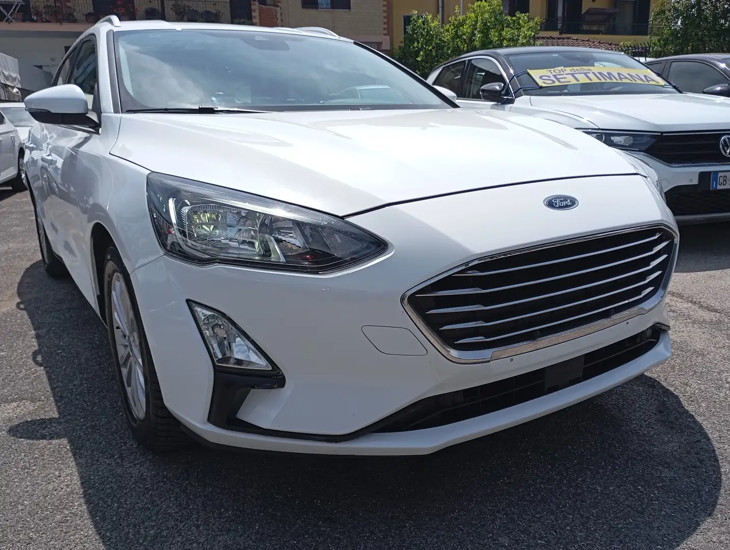 Ford Focus SW 1.5 EcoBlue 120CV Titanium Aut. Bianco - 1