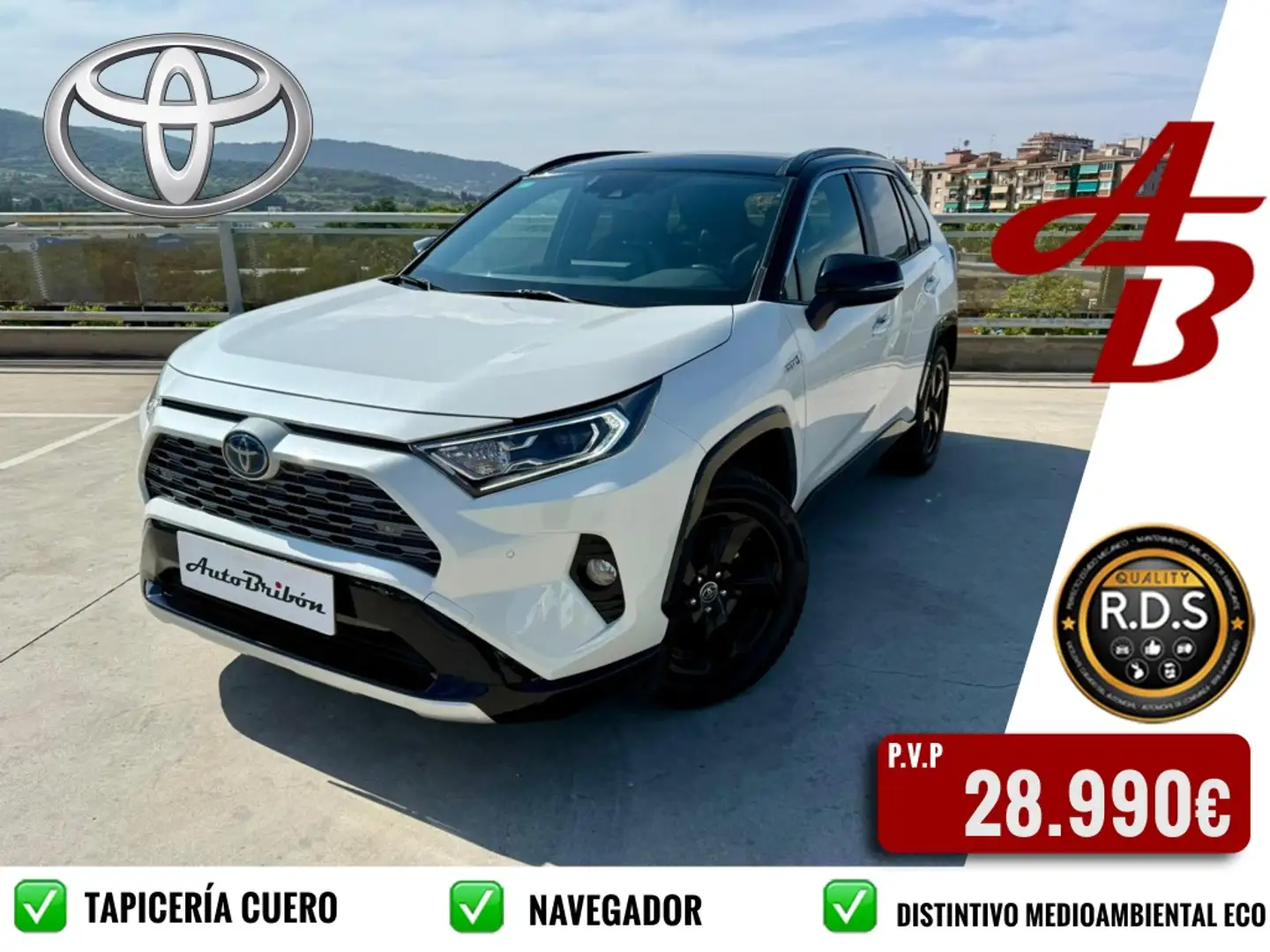 Toyota RAV 4 2.5 hybrid 2WD Feel! Blanc - 1