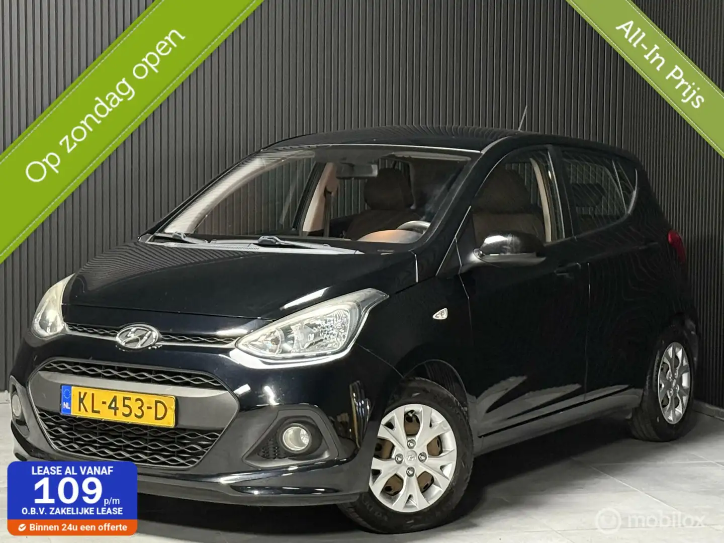 Hyundai i10 1.0i i-Motion Comfort|AUT|5DR|NAP|DEALERONDRHD| Negro - 1