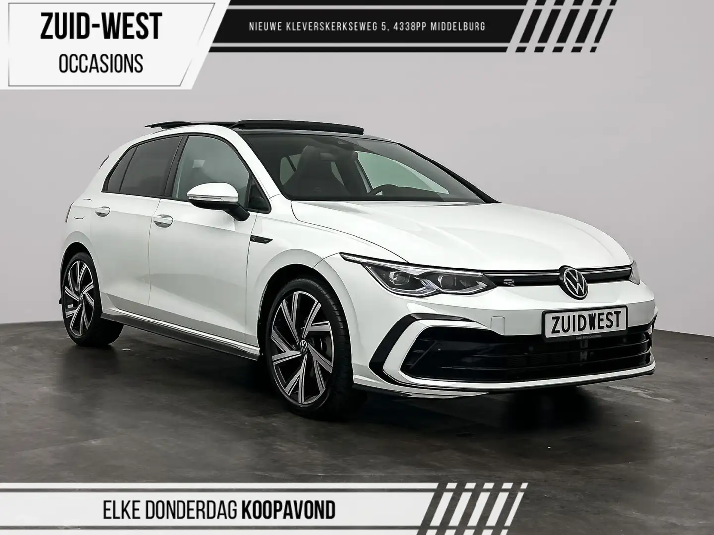 Volkswagen Golf 1.5 eTSI R-Line Pano ACC IQ Camera Sfeer Blanc - 1