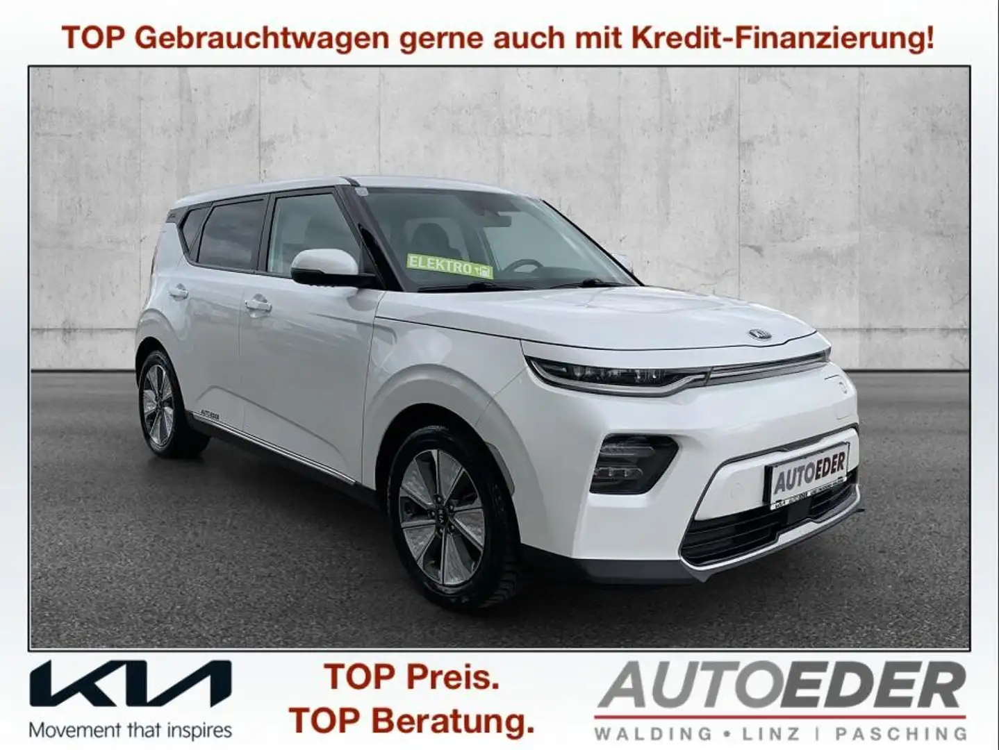 Kia Soul EV 64kWh Long Silber Weiß - 1