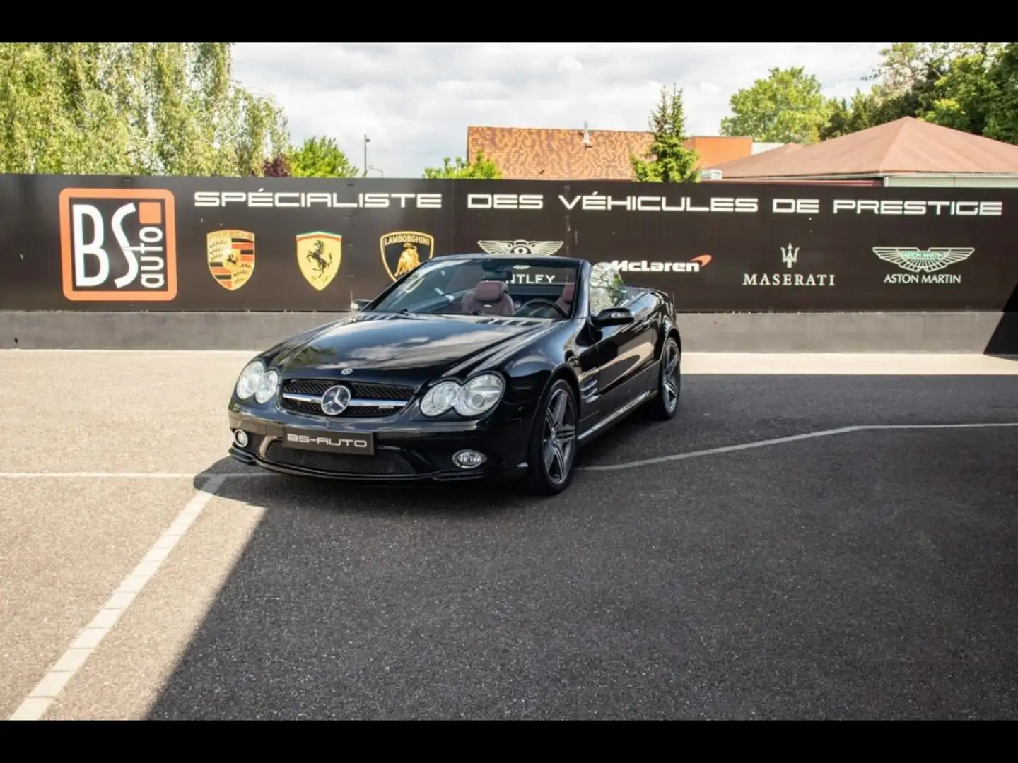 Mercedes-Benz SL 55 AMG 55 AMG Compresseur 517ch - Suivi intégral ! Noir - 1