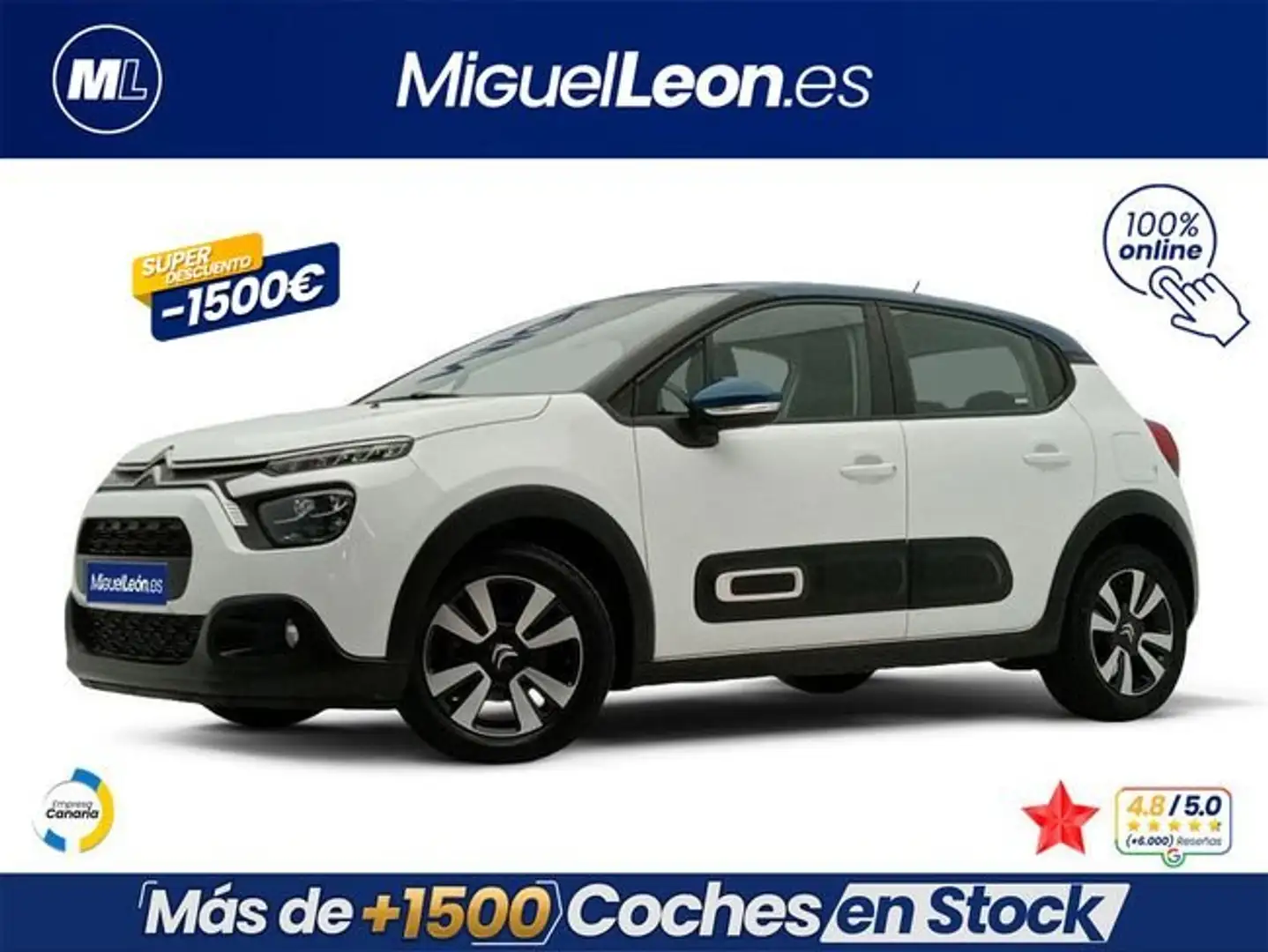 Citroen C3 PureTech 60KW (83CV) Feel Pack Blanco - 1